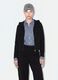 Black full-zip pure cotton hoodie, fitted_1