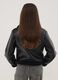 Black aviator-style jacket with diagonal zip_2