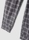 Grey m&eacute;lange checked regular-fit pyjama bottoms_1