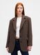 Brown Jacket with Checked Pattern_0