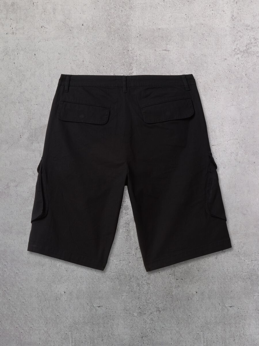 Black Cargo Shorts_5