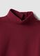 Maglietta rossa in cotone organico elasticizzato girocollo_2
