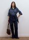 Blue checked regular-fit cotton and lyocell blend shirt_1