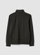Grey cotton-blend half-zip sweatshirt with crew neck_2