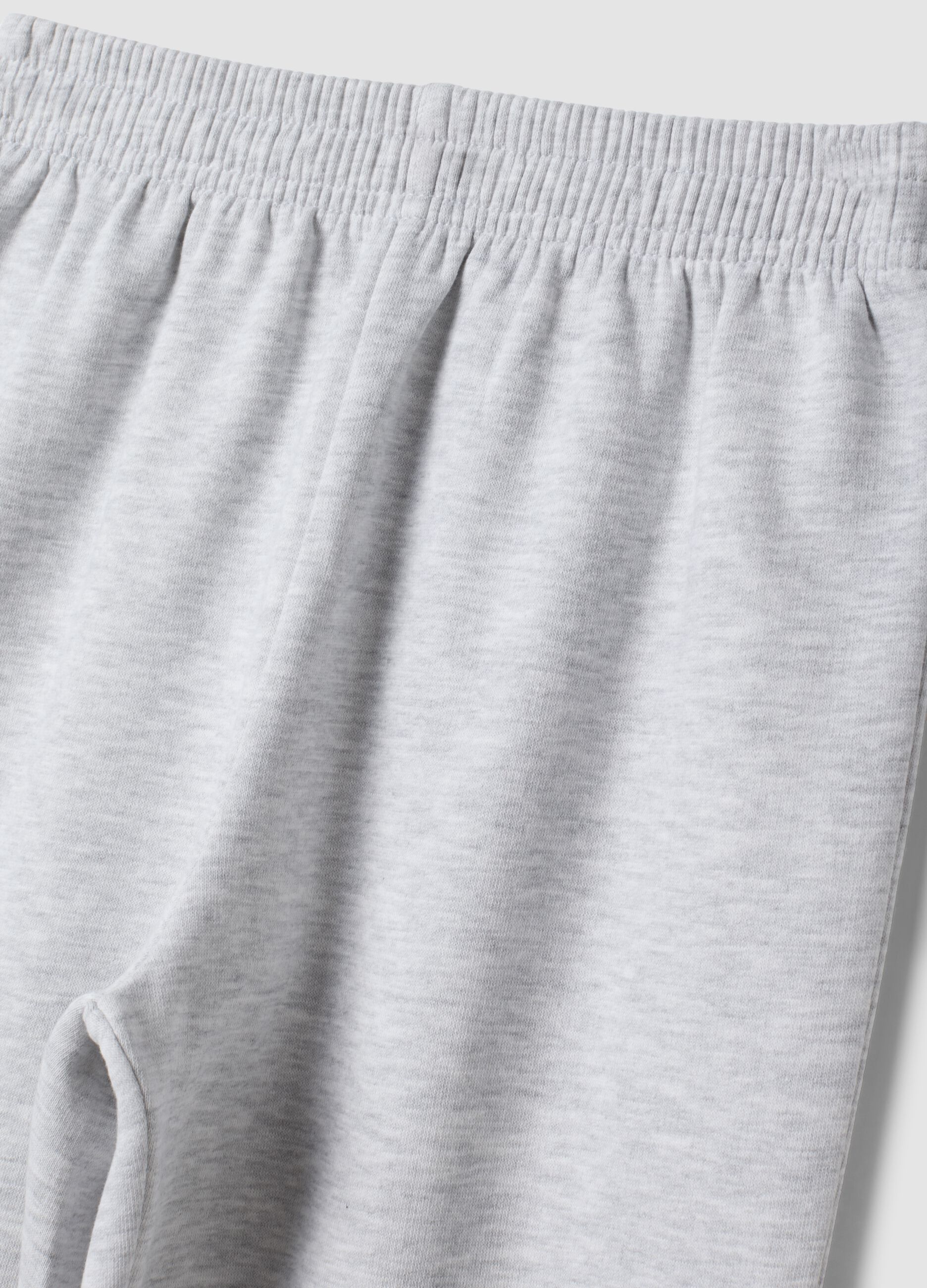 Pantaloni jogger grigi in puro cotone