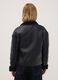 Black regular jacket with wide collar_3