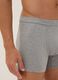 عبوة من قطعتين بوكسر ميدي رمادي من قطن سوبيما المطاطي_3