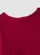 Red regular-fit top with wide neckline_1