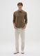 Brown pure cotton polo shirt regular fit_0
