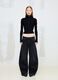 Black Ribbed Knit Full-Zip_4