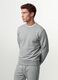 Grey crew-neck sweatshirt in cotton blend, regular fit_0