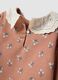 Pink and denim pure cotton set with floral print_3