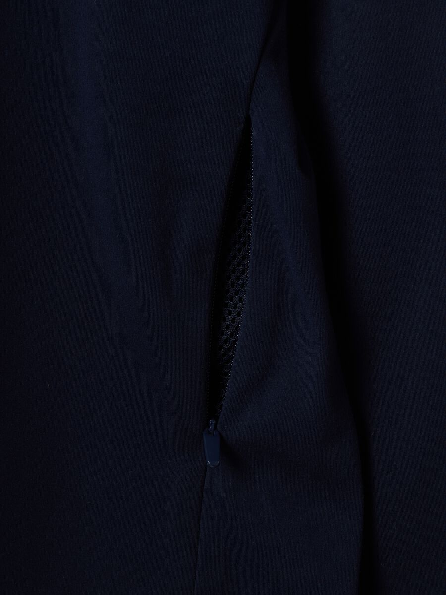 Blue fitted full-zip in stretch fabric ALTAVIA STUDIO_9