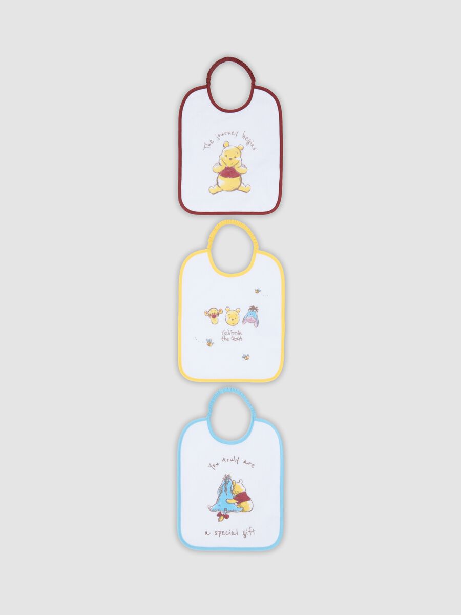 3-pack organic cotton-blend bibs with Winnie the Pooh print_0