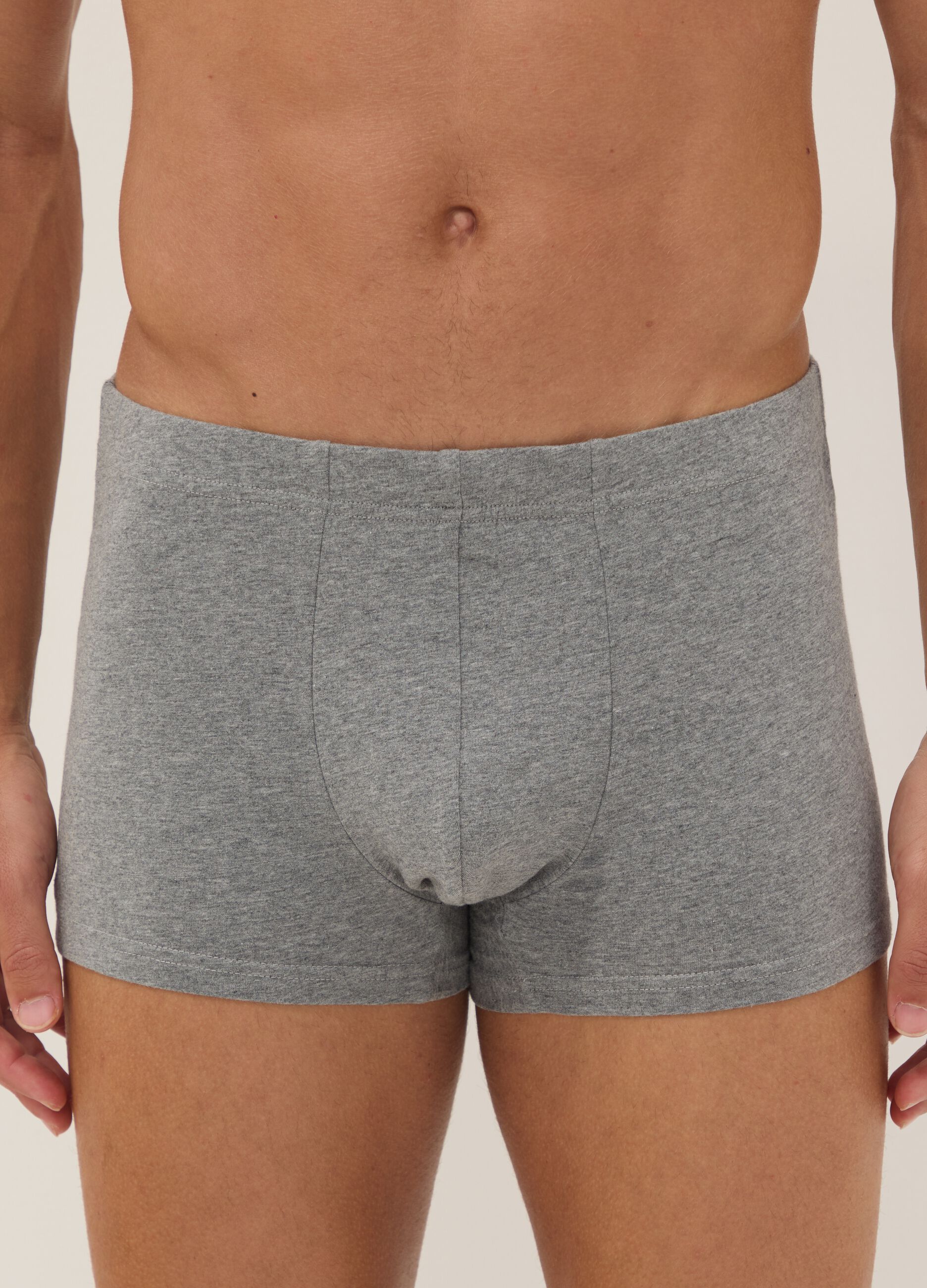 Grey organic cotton boxer shorts