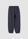 Pantaloni jogger grigi in puro cotone organico_1