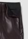 Leggings marroni flare con vita regular ed elastico_5