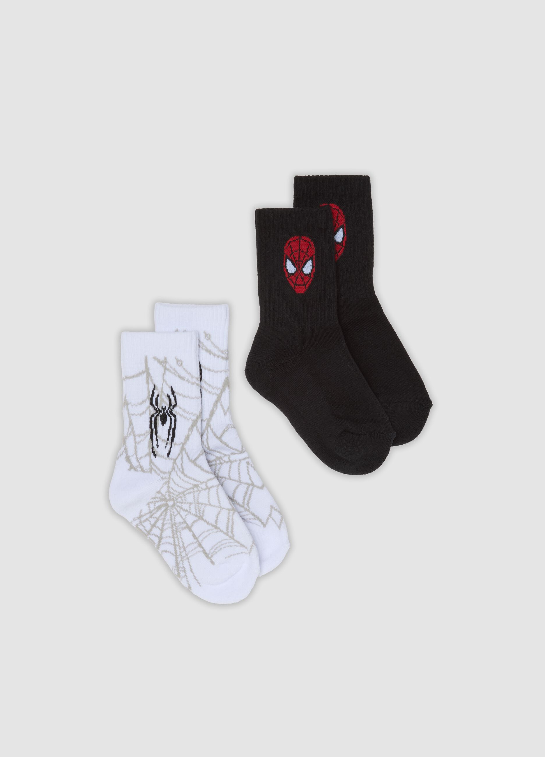 2-pack of MARVEL Spider-Man organic stretch cotton ankle socks