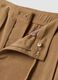 Beige stretch-fabric straight-fit trousers_5