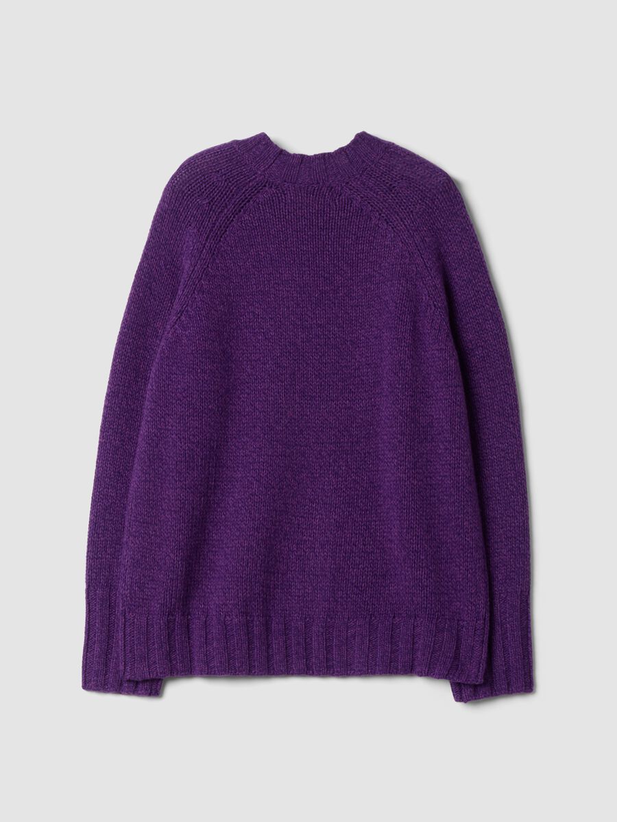 Purple crew-neck wool-blend jumper_2