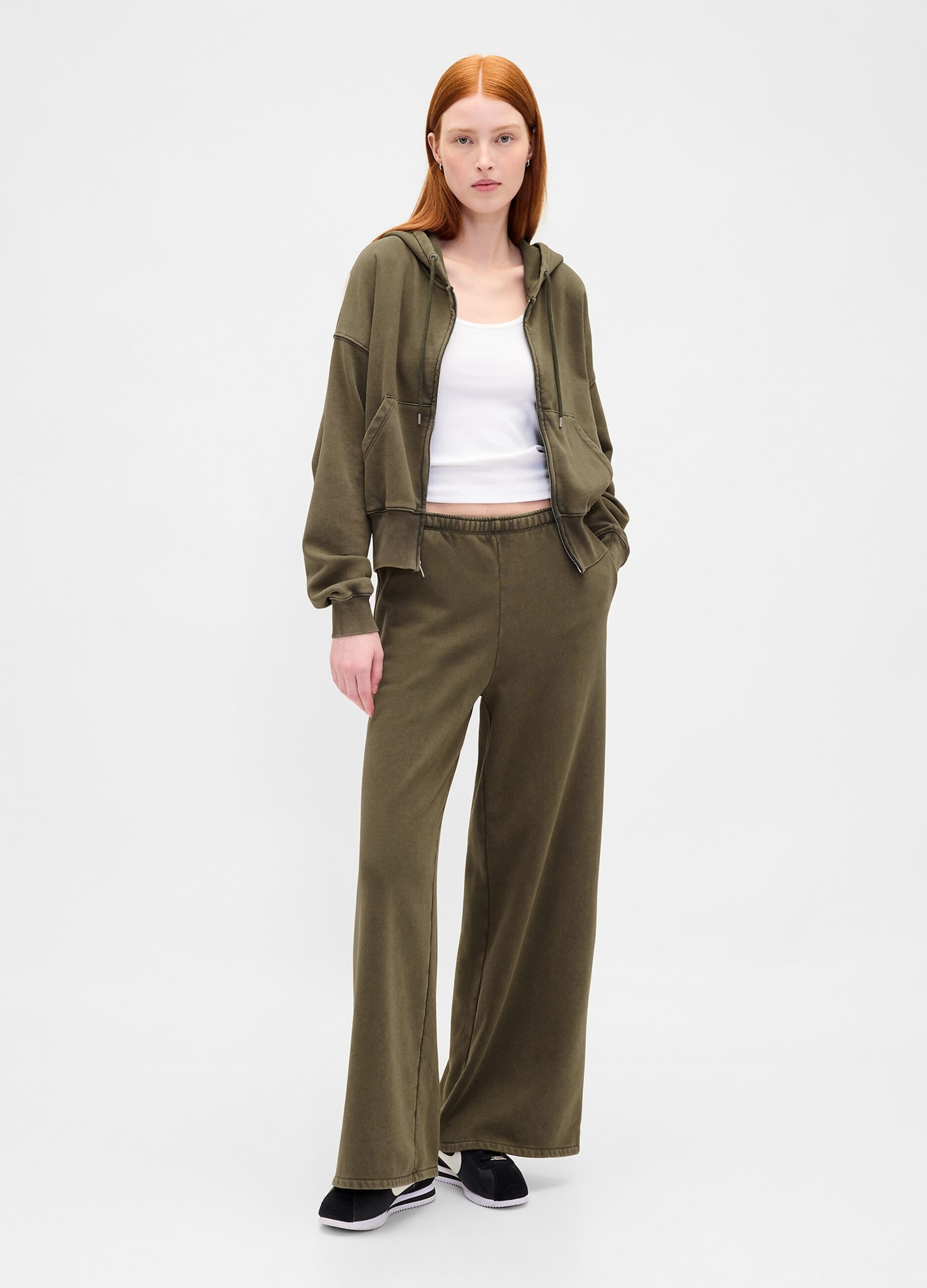 Wide Leg Sports Trousers