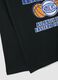 T-shirt nera in puro cotone con stampa New York Knicks_3