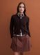 Brown pure wool crew-neck cardigan_0