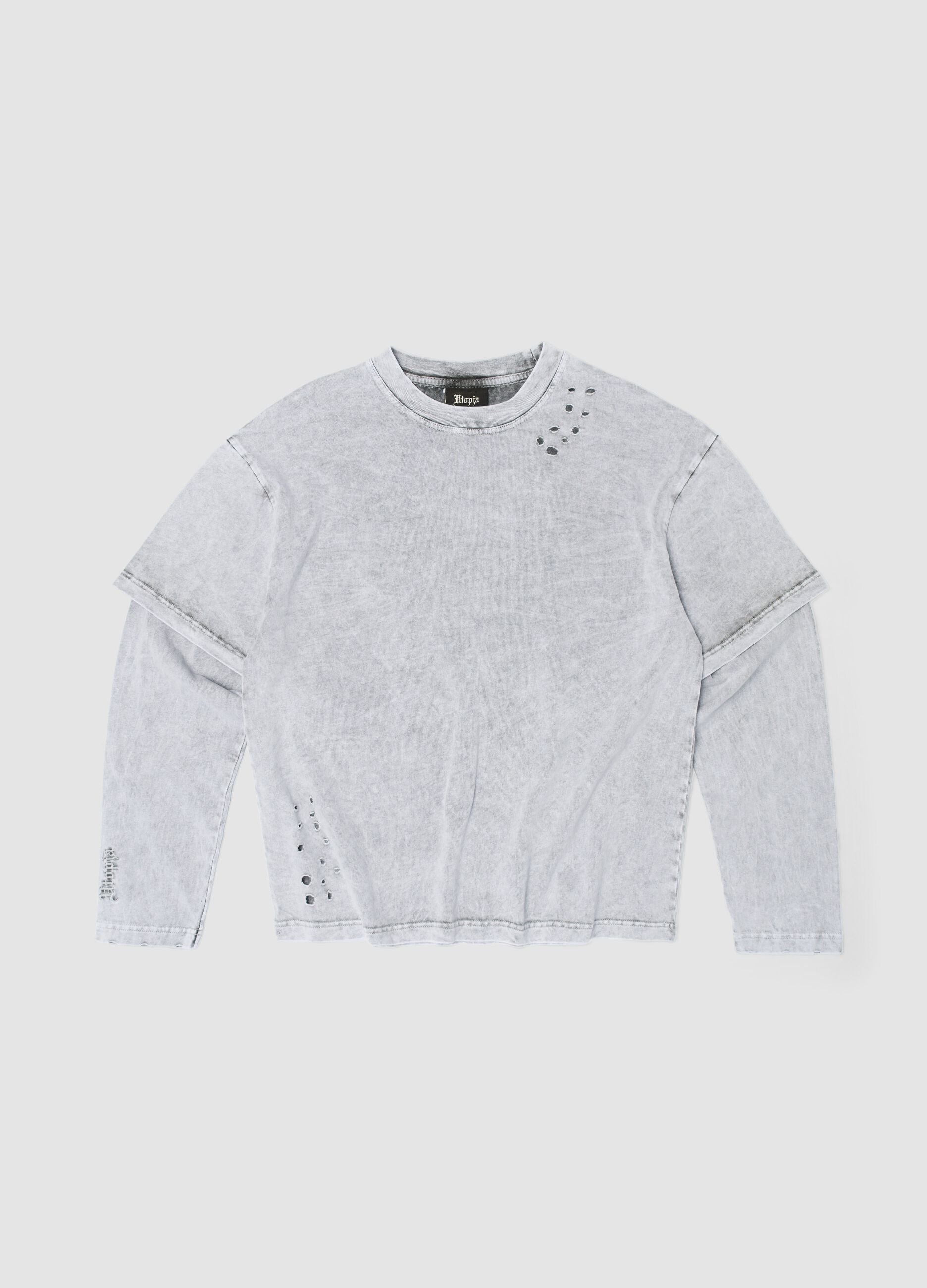 Washed Moonstone Double Longsleeve