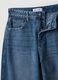Blue pure-cotton skater-fit jeans with rhinestones_2