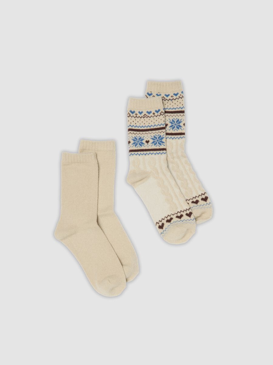 Two-pack of multicolour stretch-fabric socks_0