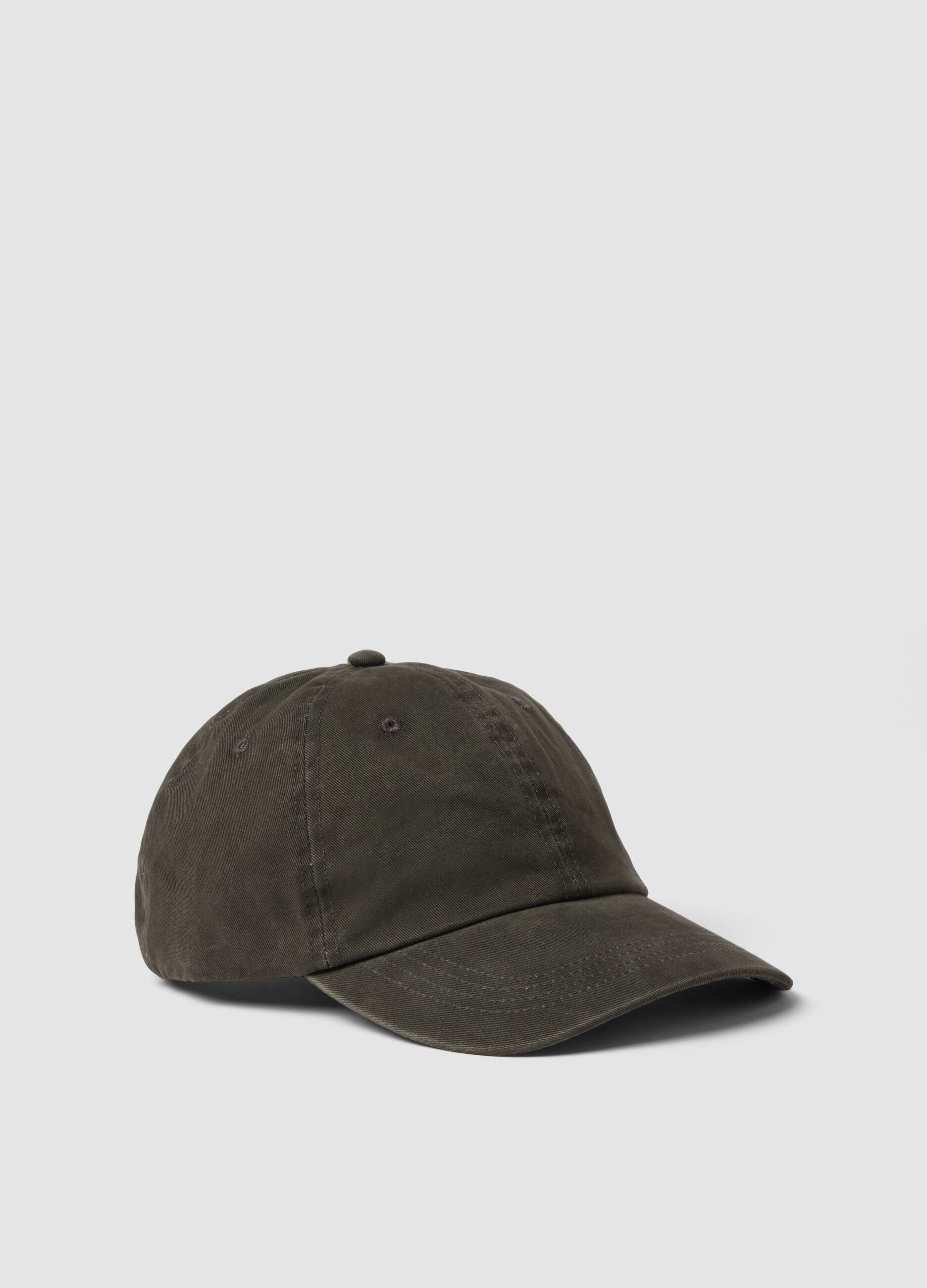 Grey pure cotton baseball cap