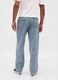 Regular fit azure pure cotton baggy jeans with five pockets_2