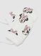 White stretch-fabric gloves with Minnie print_1