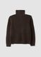 Men&rsquo;s brown stretch wool half-zip jumper, regular fit_2