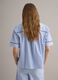 Sky blue striped pure cotton blazer_3