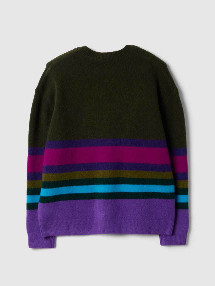 Oversized multicolour striped stretch-wool crew-neck jumper_1