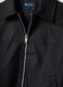 Black regular-fit jacket with zip and collar_1
