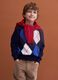 Blue pure wool jumper with jacquard crew neck_1