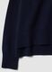 Blue pure wool jumper with raised neck, oversized fit_1
