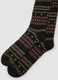 Green long cotton and stretch wool socks_2