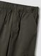 Jogger cargo verdi in cotone elasticizzato_1