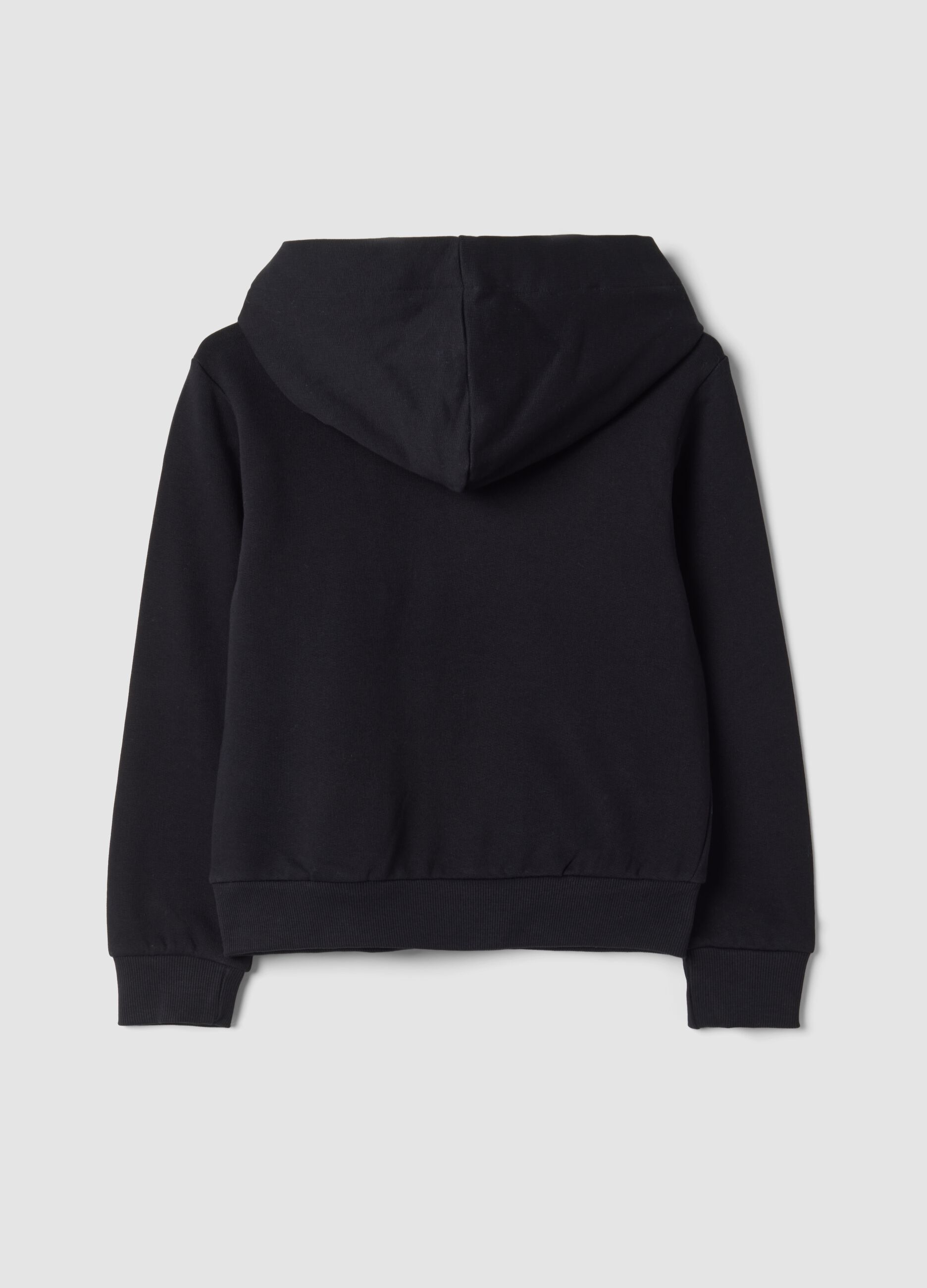 Black pure cotton hoodie with K‑Pop Demon Hunters print