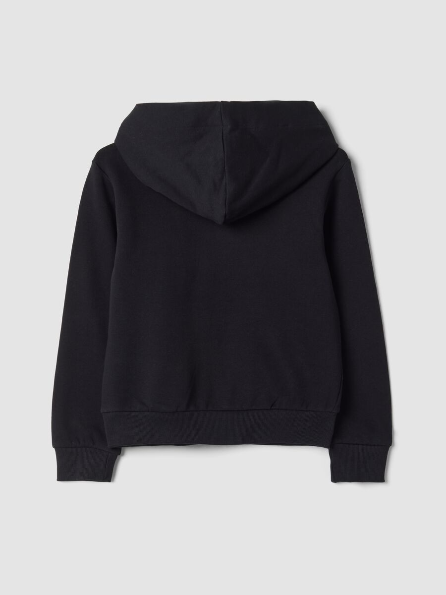 Black pure cotton hoodie with K‑Pop Demon Hunters print_1