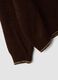 Brown regular-fit wool-blend jumper with contrast trims_1