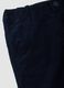 Pantaloni blu in puro cotone a coste_3