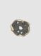 Grey scrunchie with light-blue hearts_0