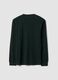 T-shirt verde in puro cotone girocollo regular fit_2