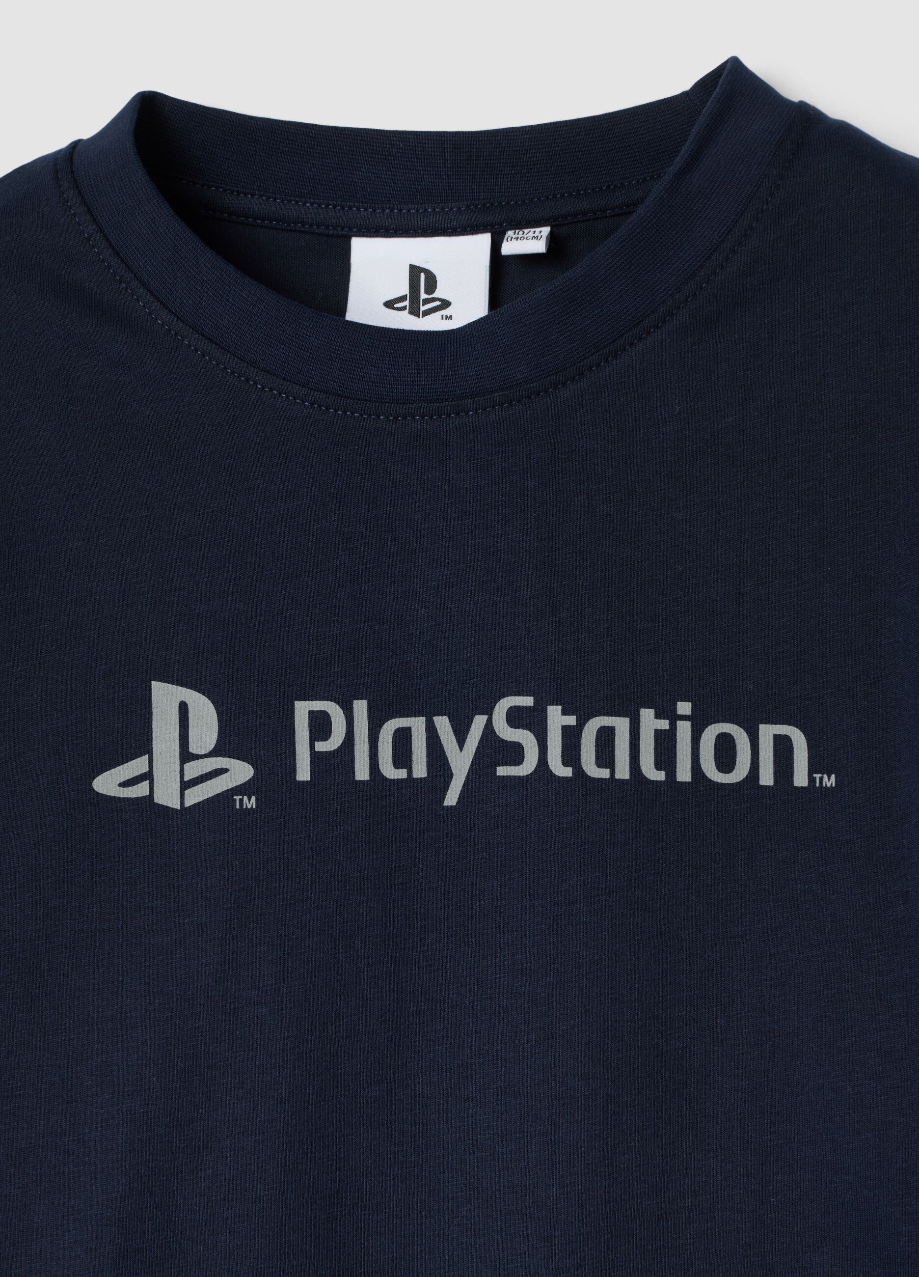 Blue organic cotton PlayStation print pyjamas