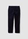 Navy stretch cotton corduroy regular-fit chino trousers_6