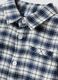 White checked shirt in pure cotton flannel_2